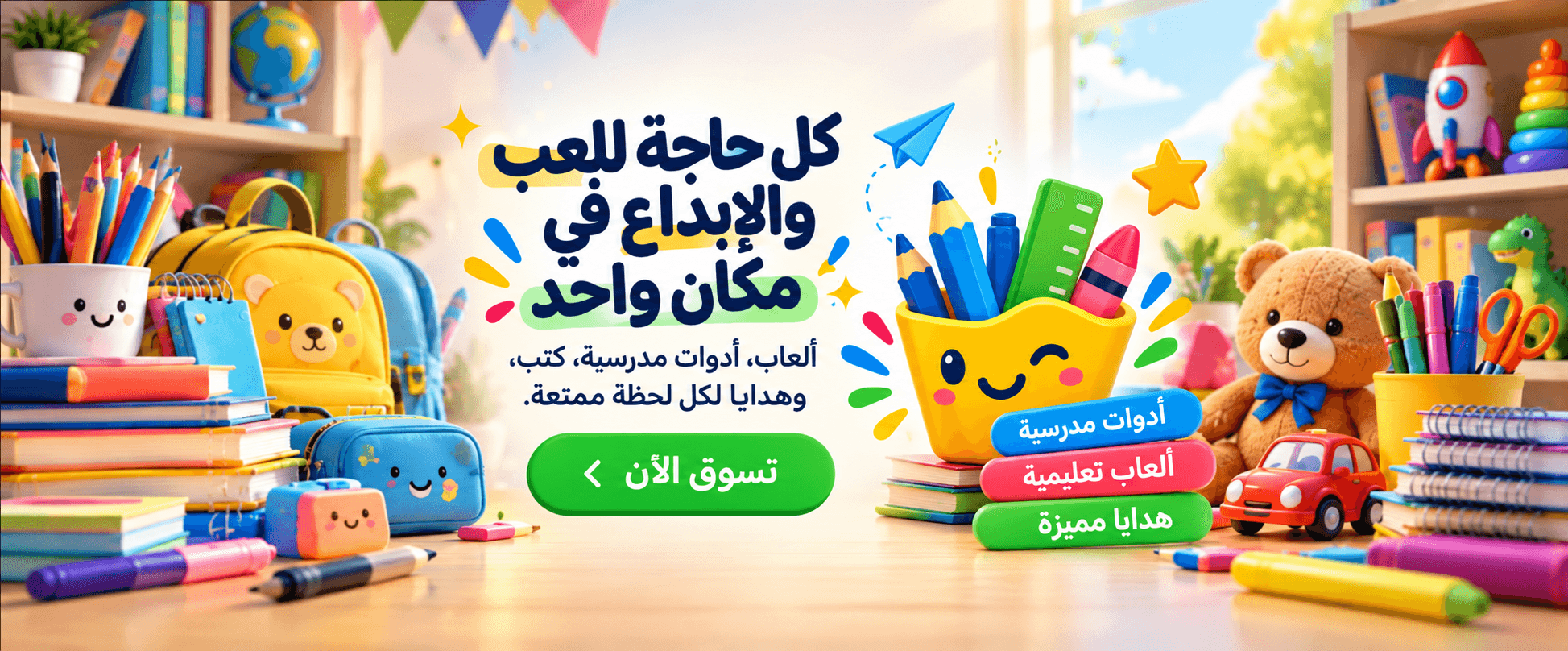 كل حاجة للعب والإبداع في مكان واحد